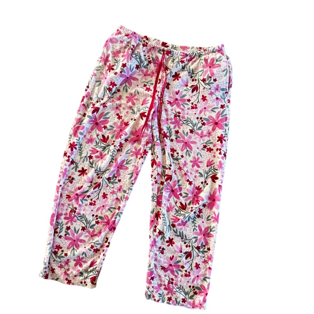 HUE Flurry Floral Pajama Pant With Pockets Sleepwear. - Picture 3 of 4